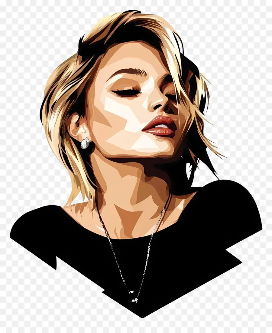 Miley Ciro，Retrato Estilizado PNG