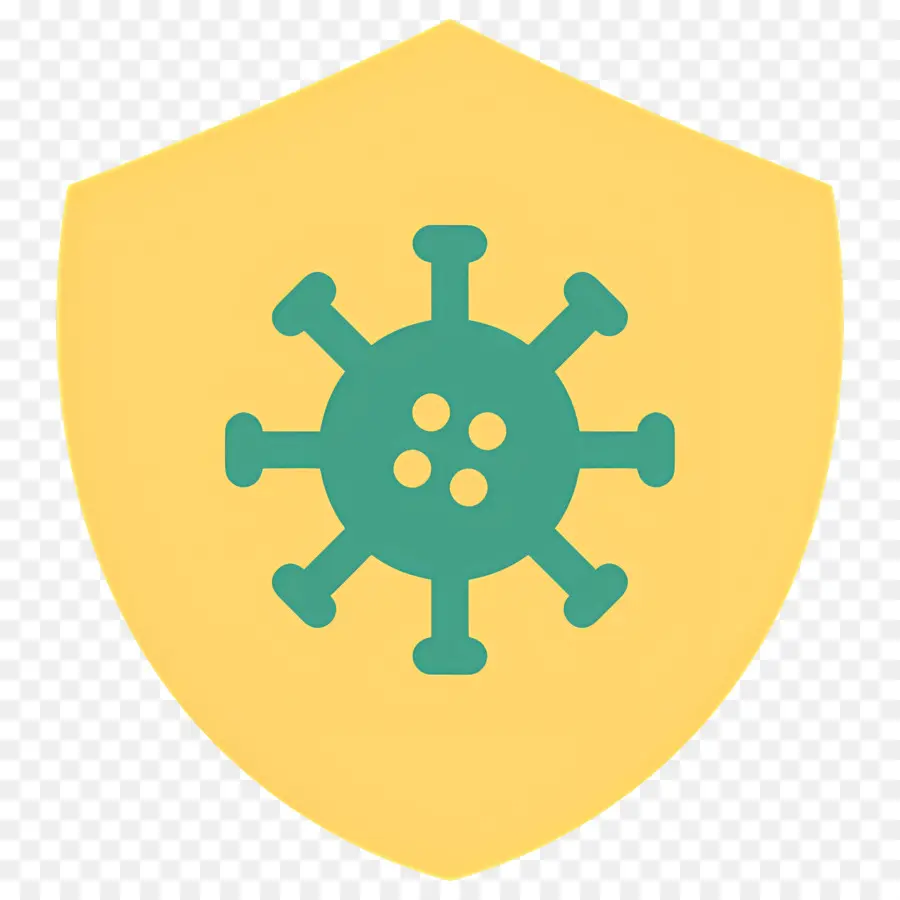 Escudo De Inmunidad，Escudo Con Virus PNG