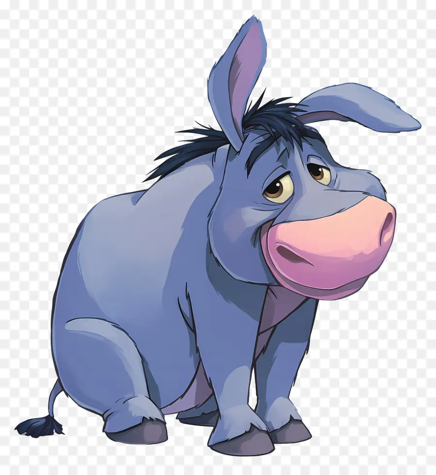 Eeyore，Burro Azul PNG