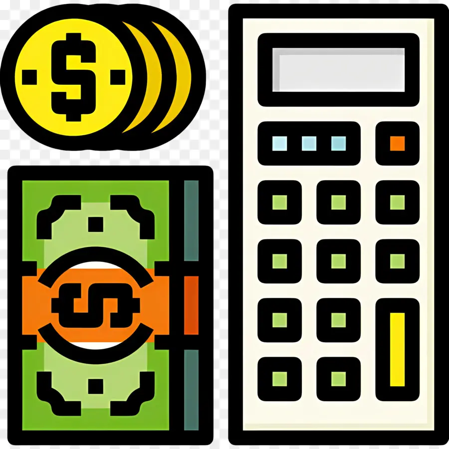 Calculo Del Presupuesto，Dinero Y Calculadora PNG