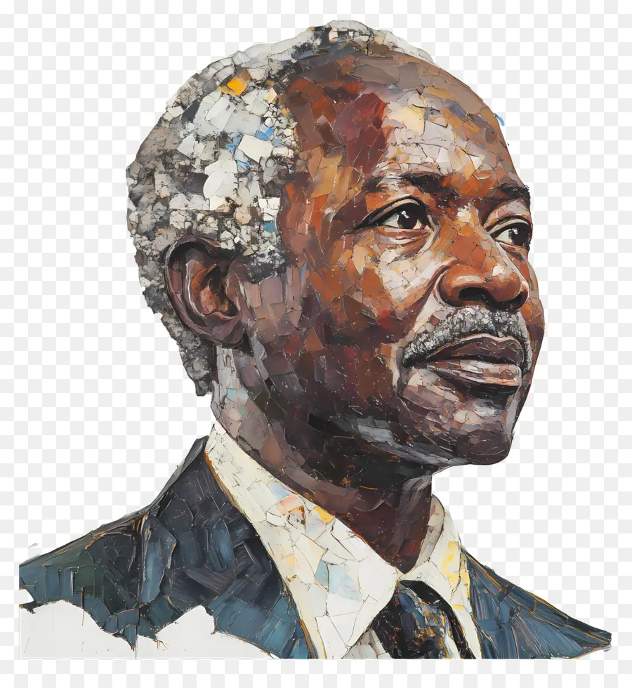 Julius Nyerere，Pintura De Retrato PNG