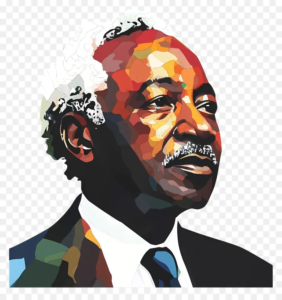 Julius Nyerere，Arte Pop De Anciano PNG