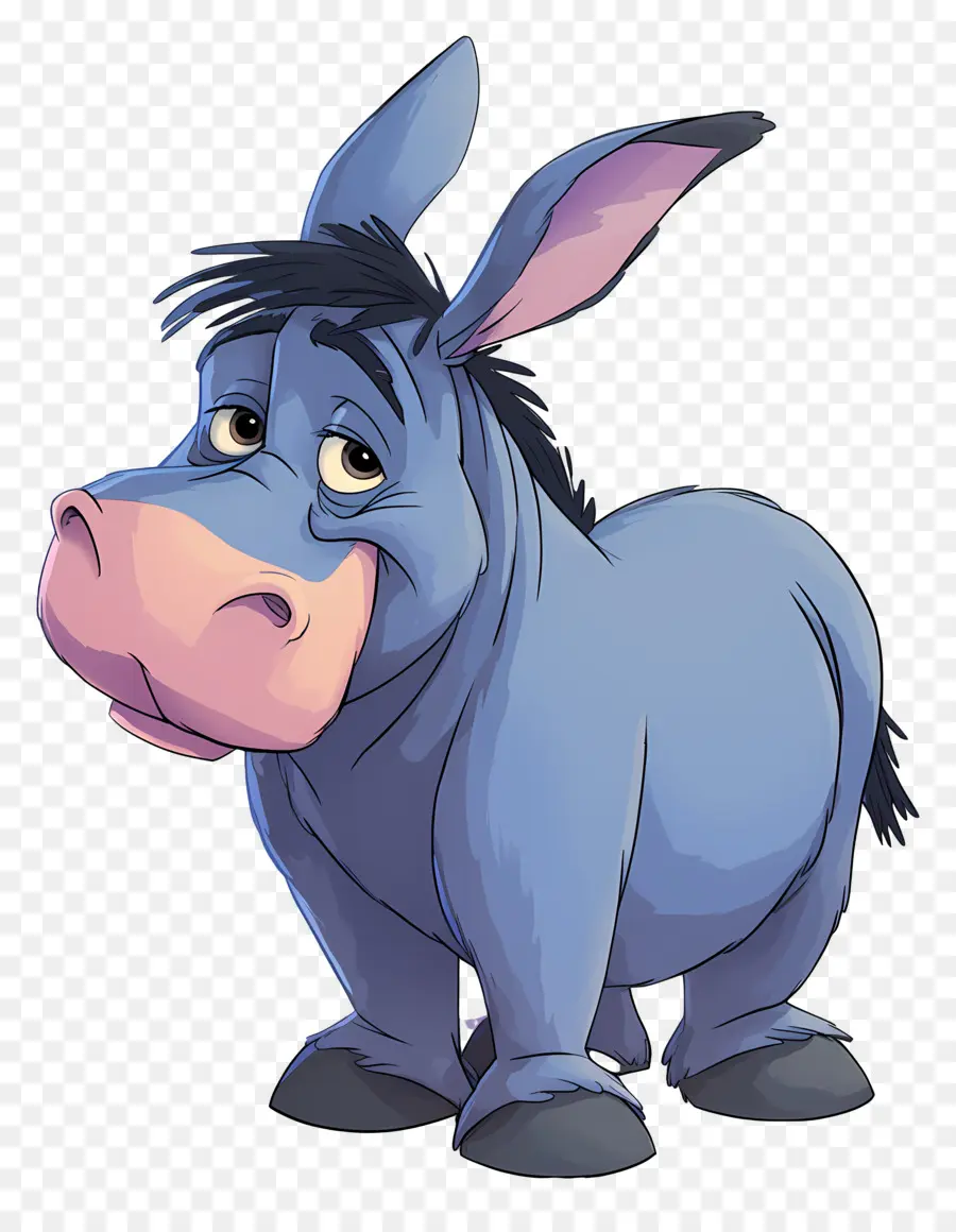 Eeyore，Burro Azul PNG