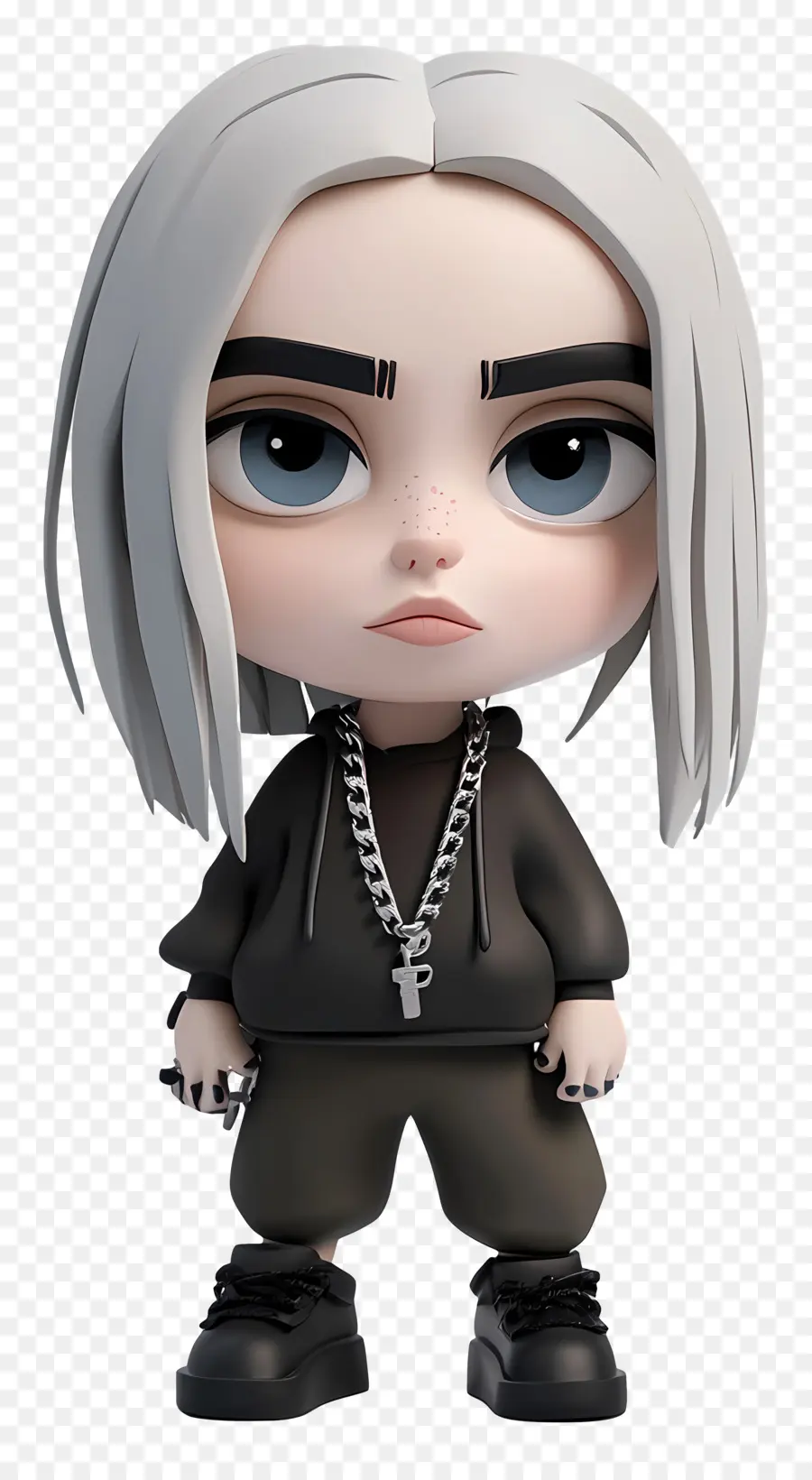 Billie Eilish，Personaje Chibi PNG