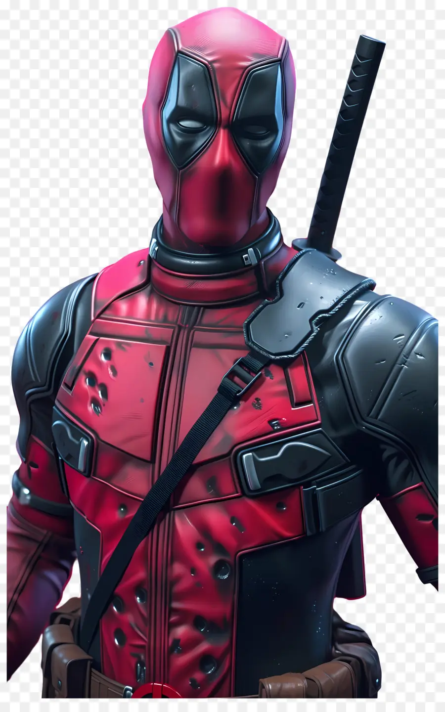 Dead Pool，Superhéroe Con Traje Rojo PNG