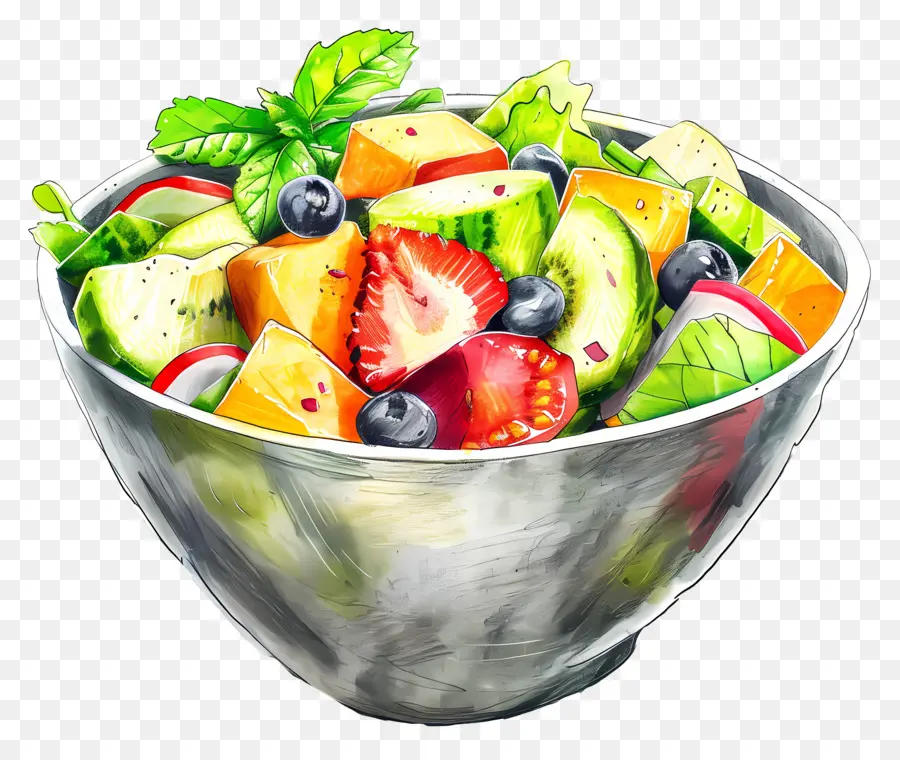 Ensalada Waldorf，Ensalada De Fruta PNG