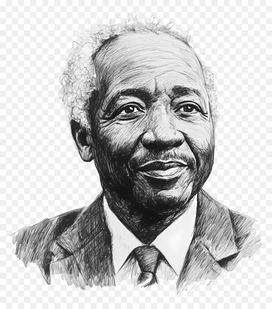 Julius Nyerere，Bosquejo Detallado Del Anciano PNG