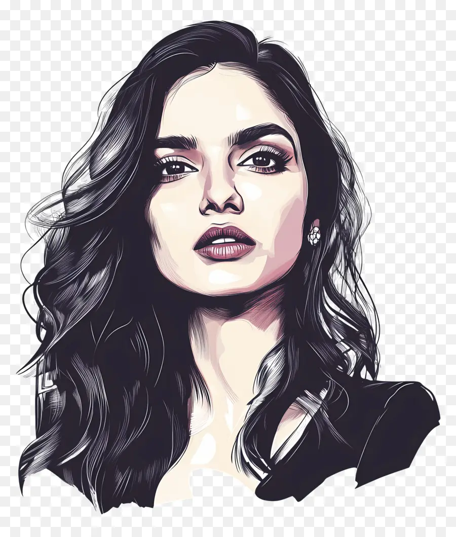 Deepika Padukone，Mujer Ilustrada PNG