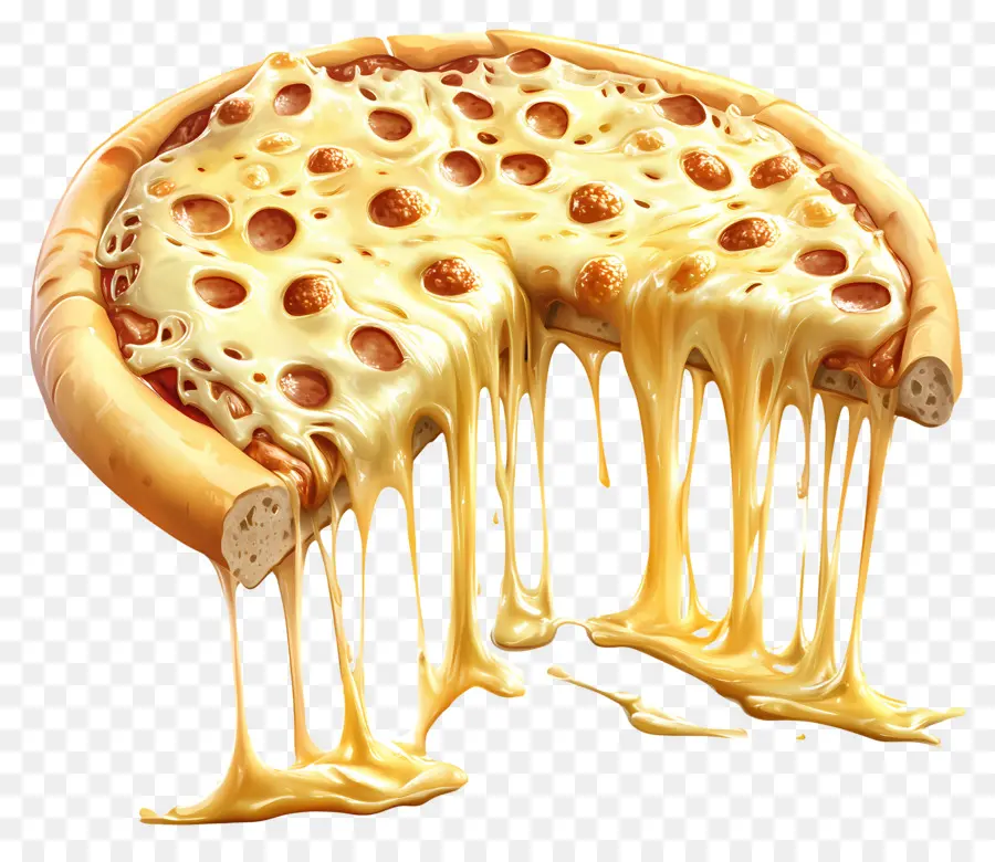 Tira De Queso，Pizza De Queso Con Aceitunas PNG