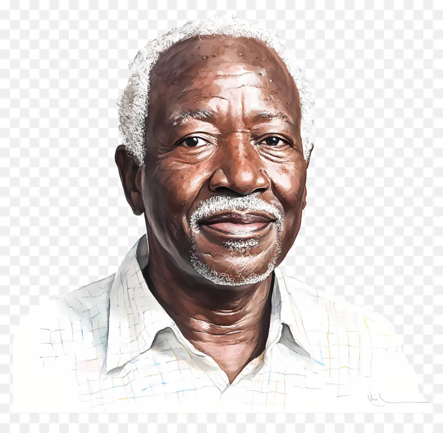 Julius Nyerere，Dibujo De Retrato PNG