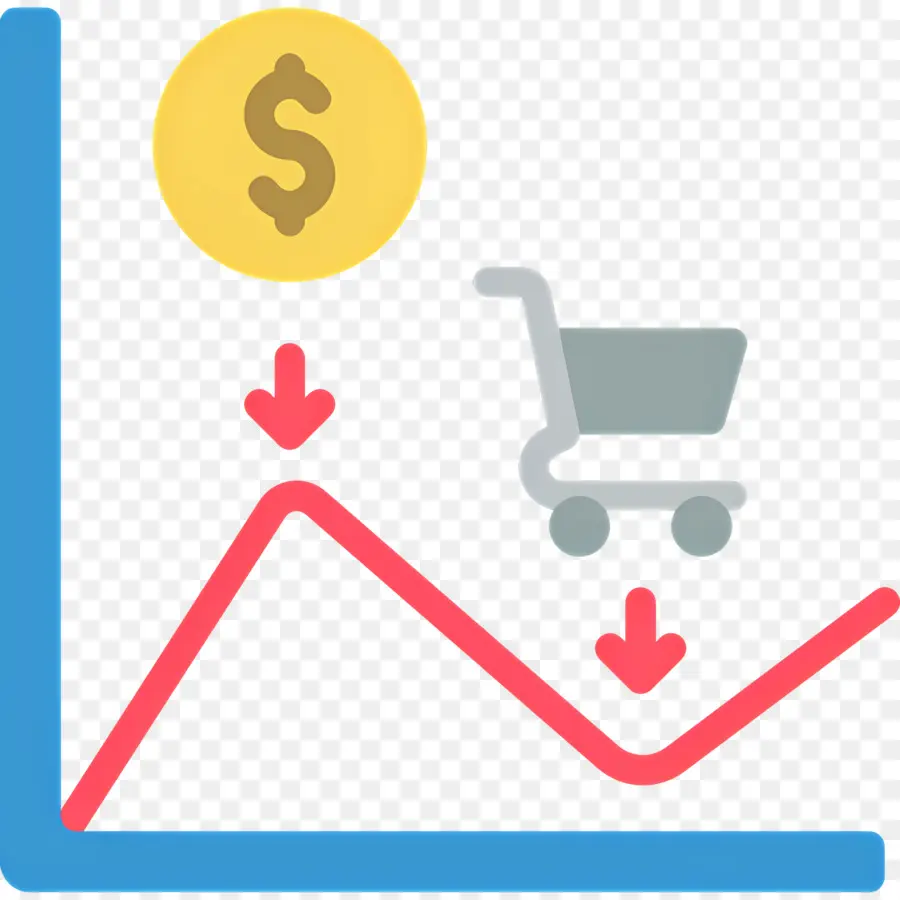 Mercado De Valores，Gráfico Decreciente PNG