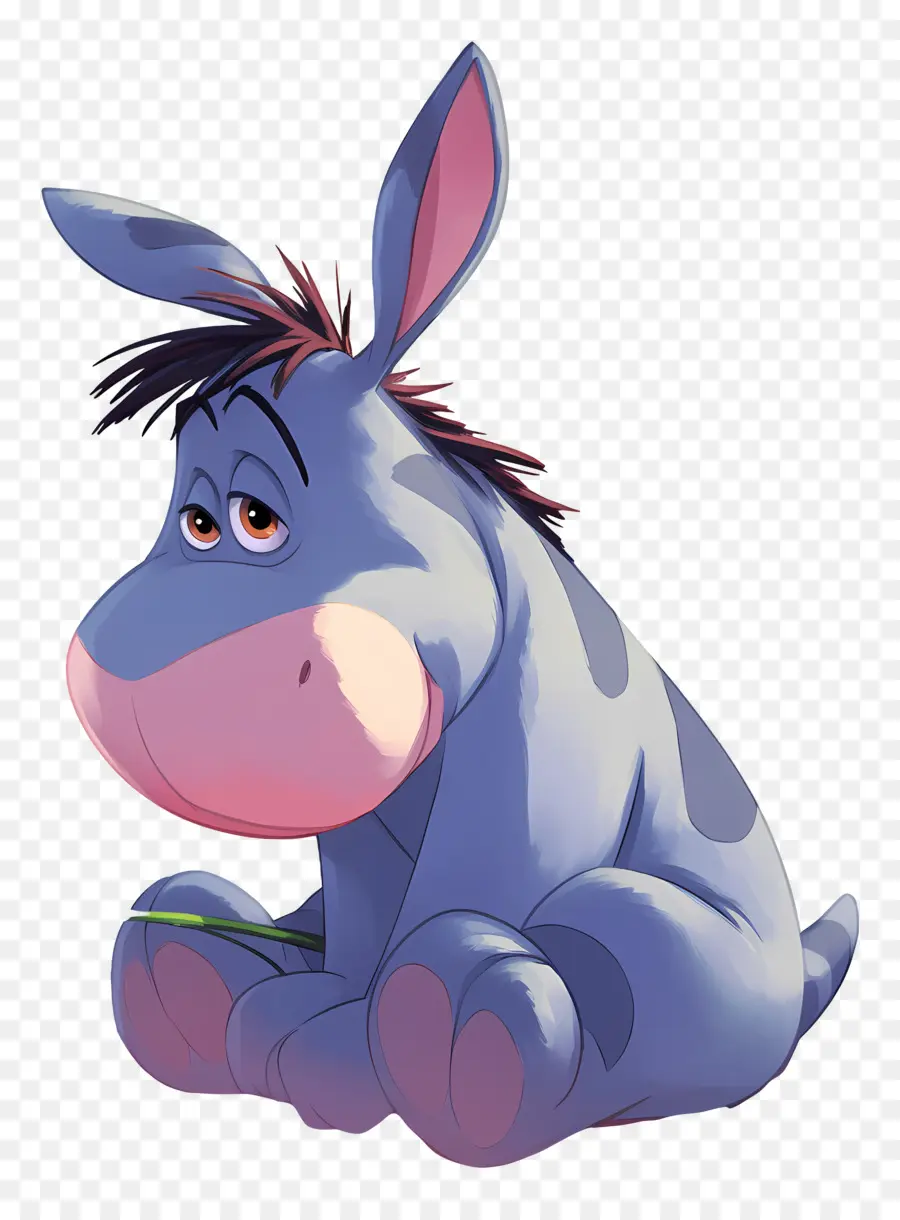 Eeyore，Burro Azul PNG