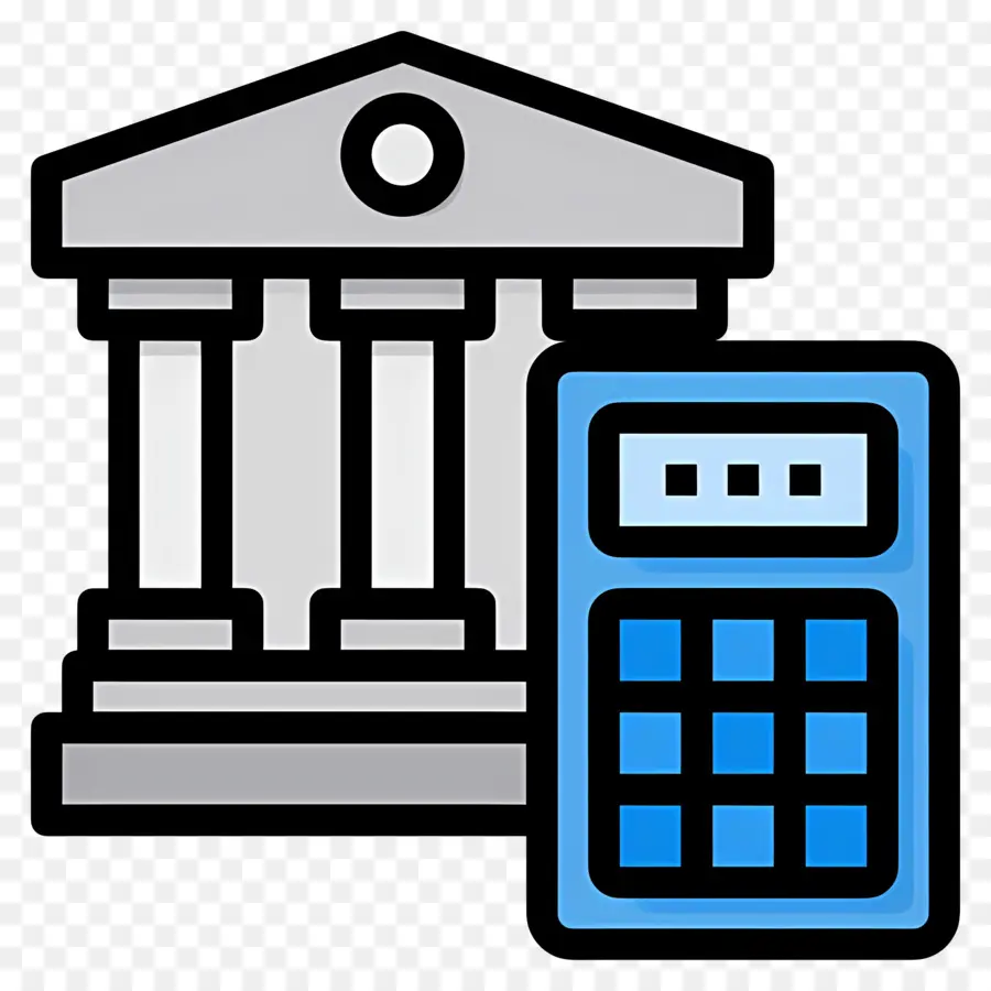 Calculo Del Presupuesto，Banco Y Calculadora PNG