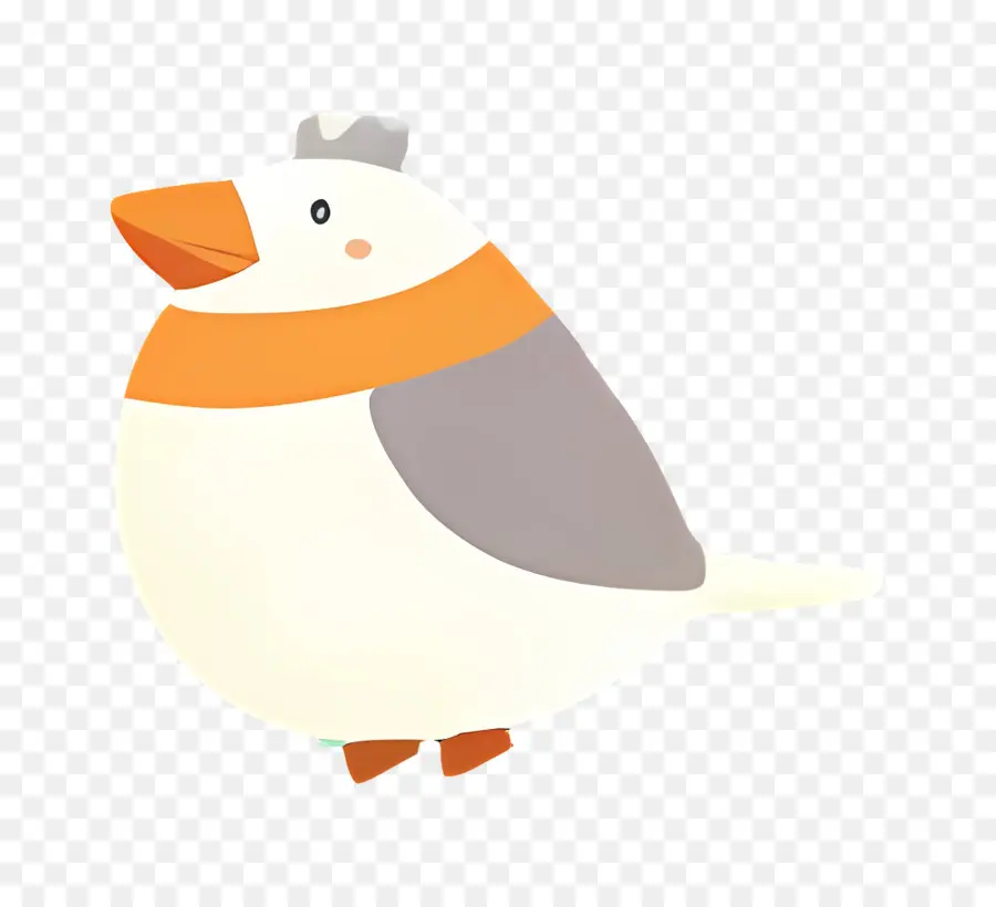 Pájaro De Dibujos Animados，Pájaro Con Bufanda PNG