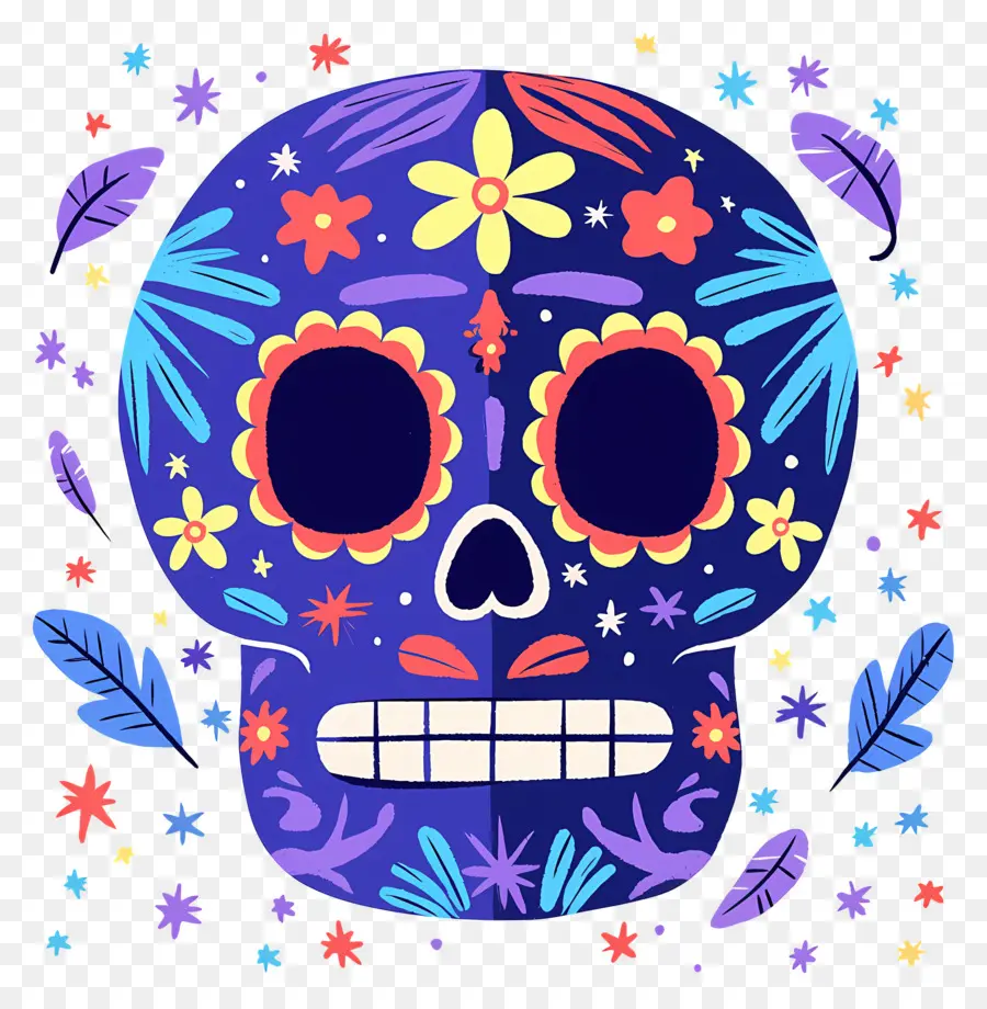 Linda Calavera，Calavera Decorada PNG