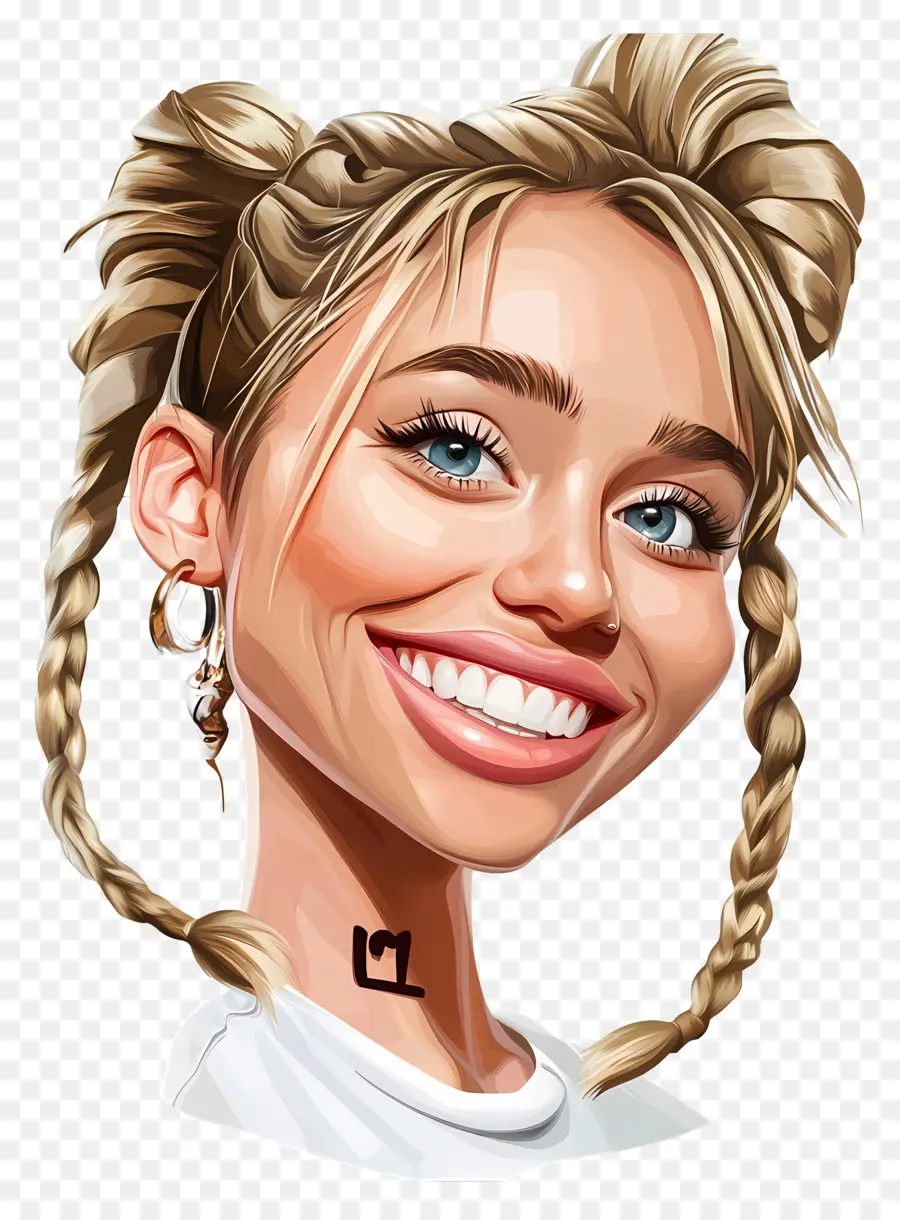 Miley Ciro，Niña Sonriente PNG