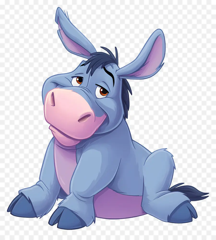 Eeyore，Burro Azul PNG