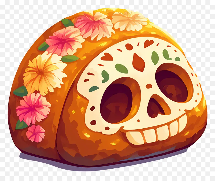 Pan De Muerto，Pan Decorado PNG