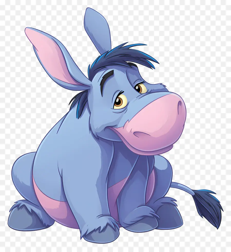 Eeyore，Burro Azul PNG