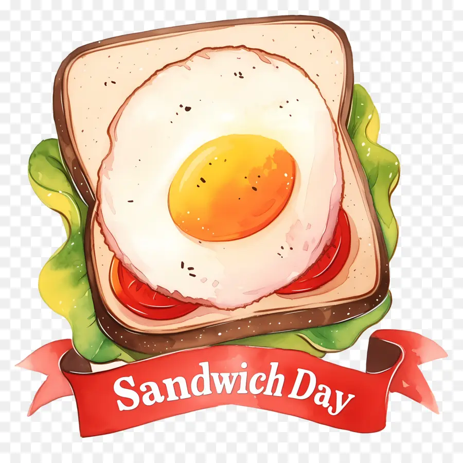 Día Nacional Del Sándwich，Sándwich Con Huevo PNG