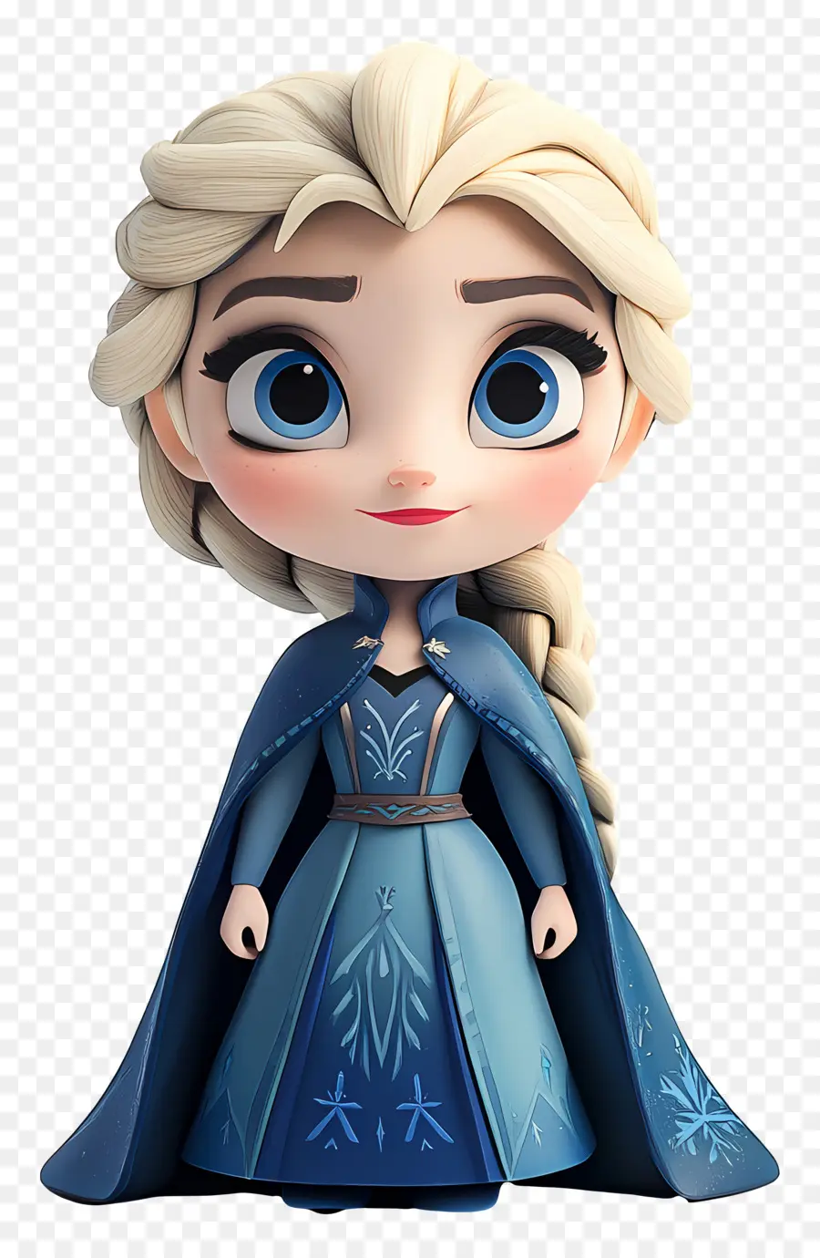 Princesa Elsa，Chica Rubia Con Vestido Azul PNG