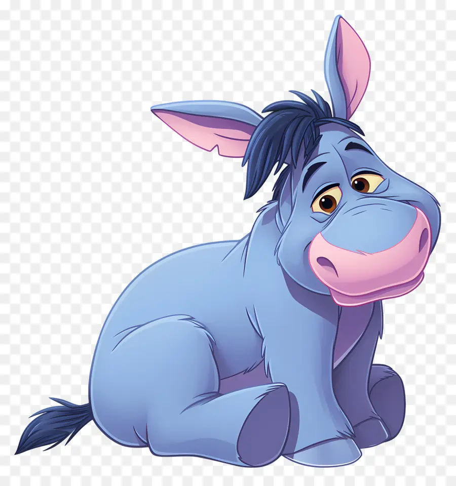 Eeyore，Burro Azul PNG