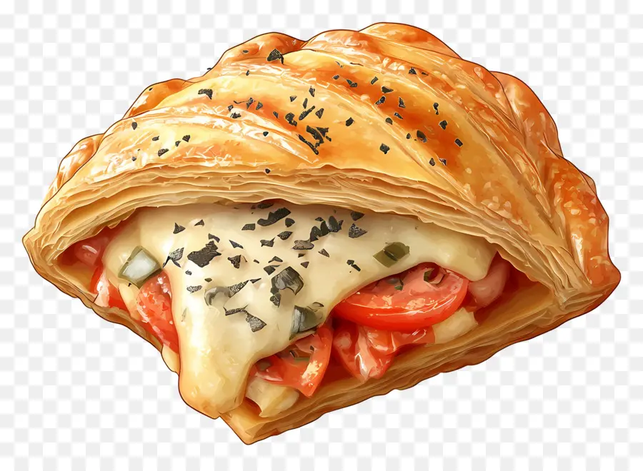 Hojaldre Come La Mitad，Pastelería Rellena PNG