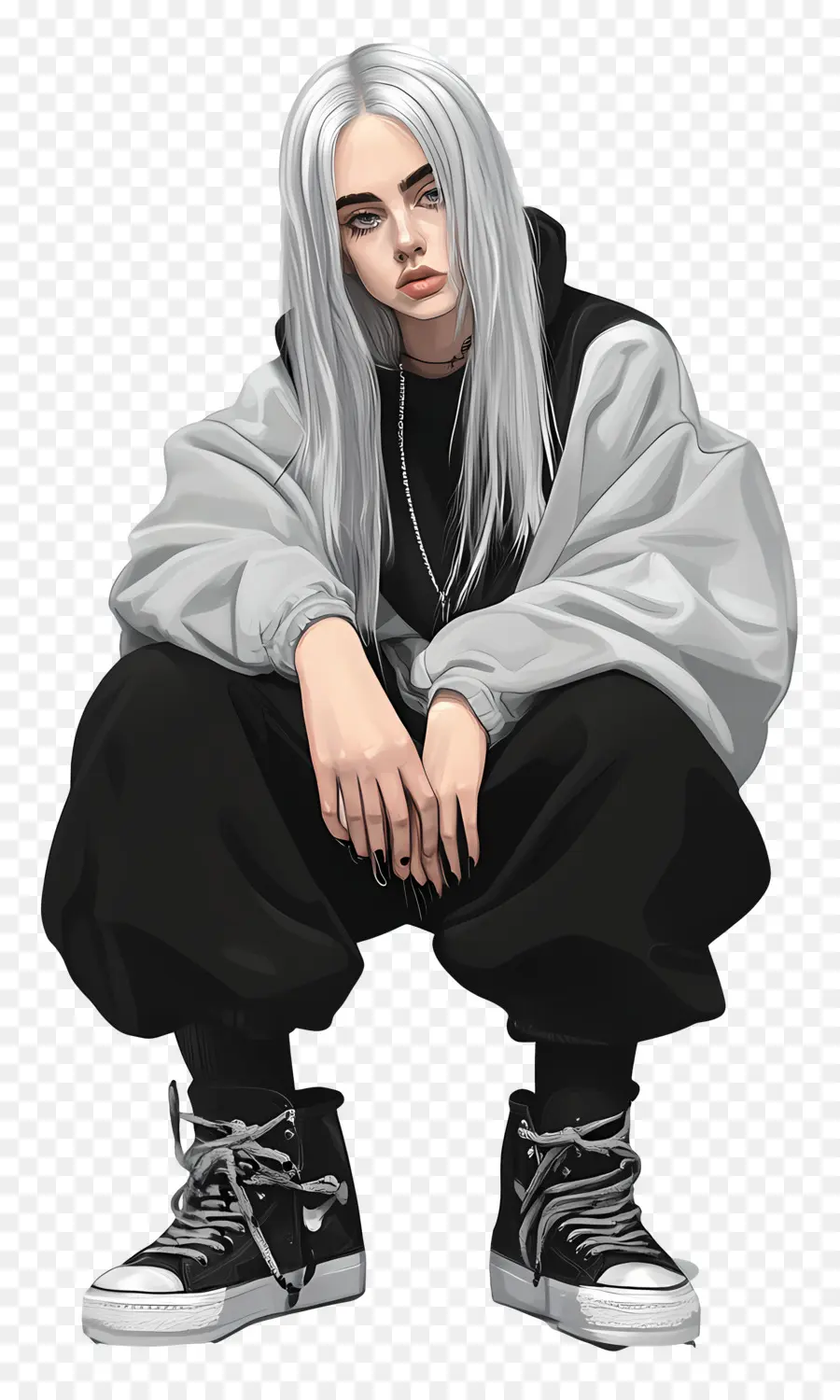 Billie Eilish，Chica Con Estilo PNG