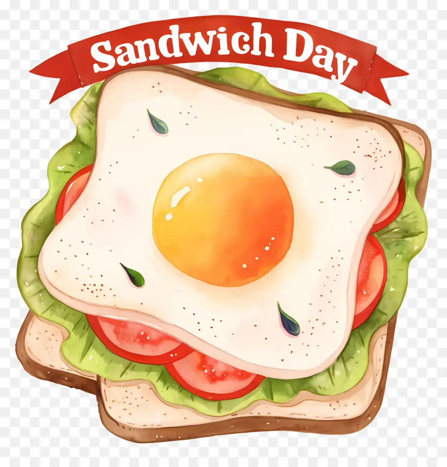 Día Nacional Del Sándwich，Sándwich Con Huevo PNG