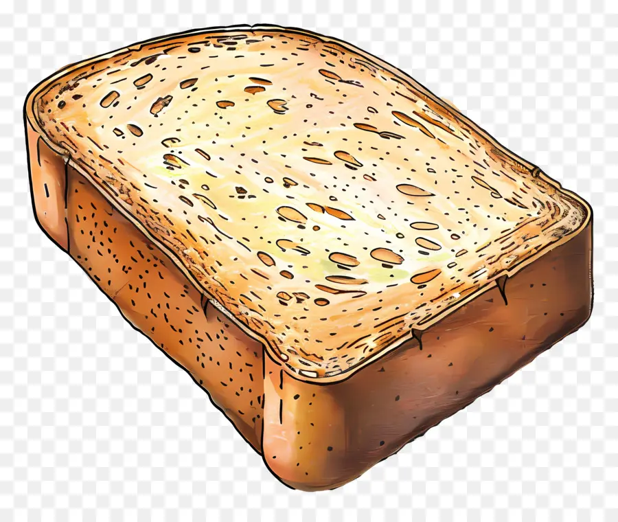 Rebanada De Pan，Pan Tostado PNG