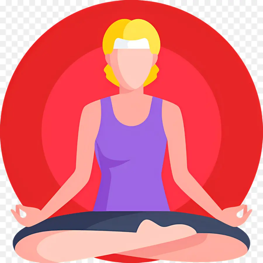 Meditación，Mujer Meditando PNG