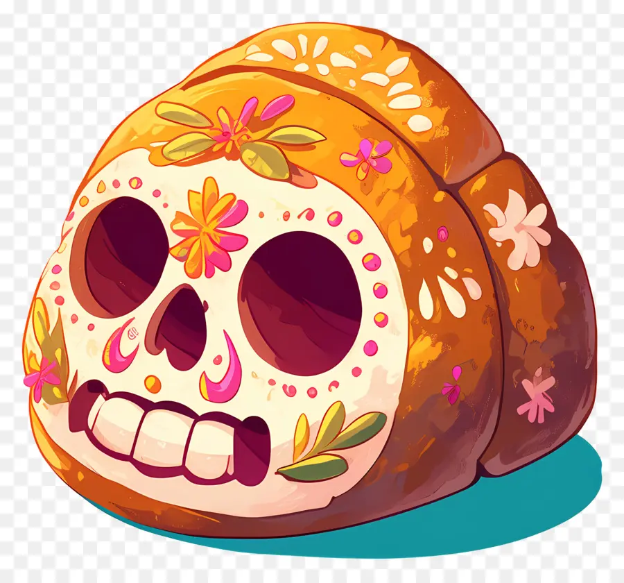 Pan De Muerto，Pan Decorado PNG