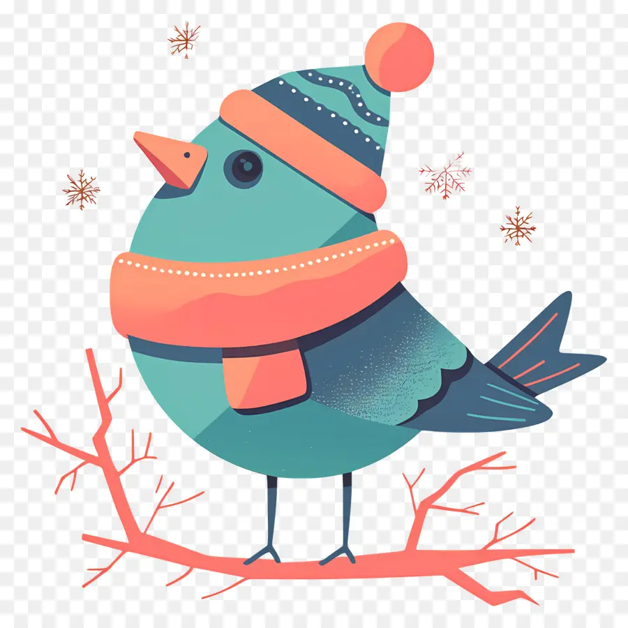 Pájaro De Invierno，Bufanda PNG