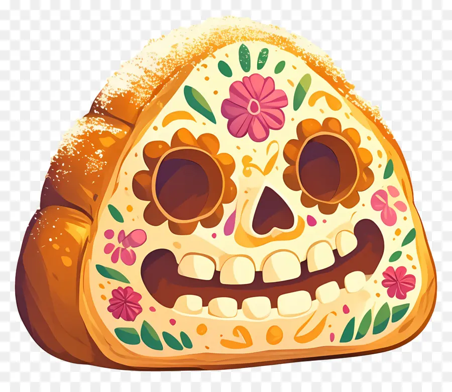 Pan De Muerto，Pan Decorado PNG