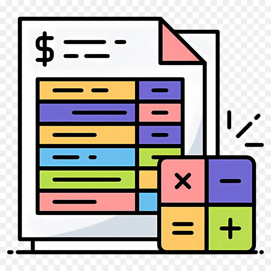 Calculo Del Presupuesto，Documento Financiero PNG