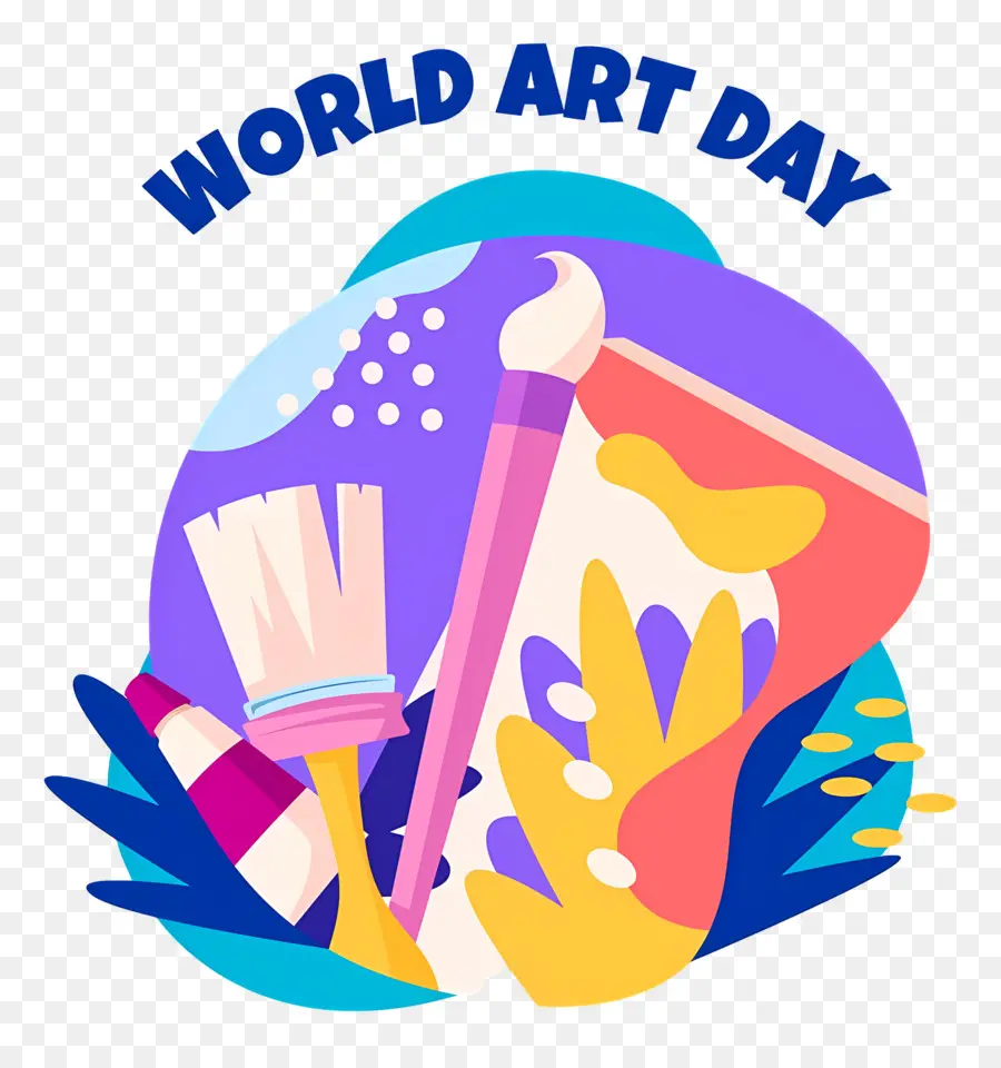 Dia Mundial Del Arte，Logotipo Del Día Mundial Del Arte PNG