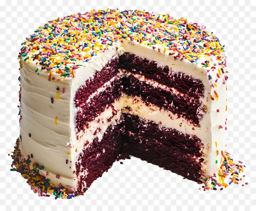 Rebanada De Pastel，Pastel De Terciopelo Rojo PNG