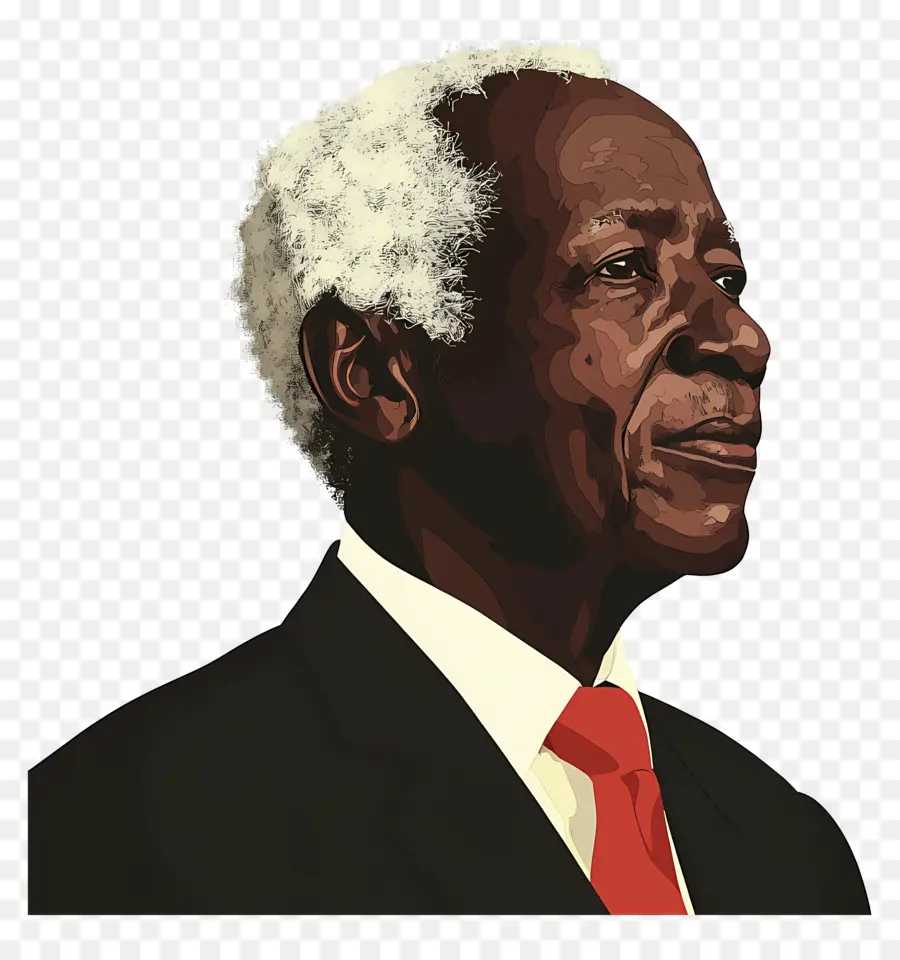 Julius Nyerere，Retrato De Anciano PNG