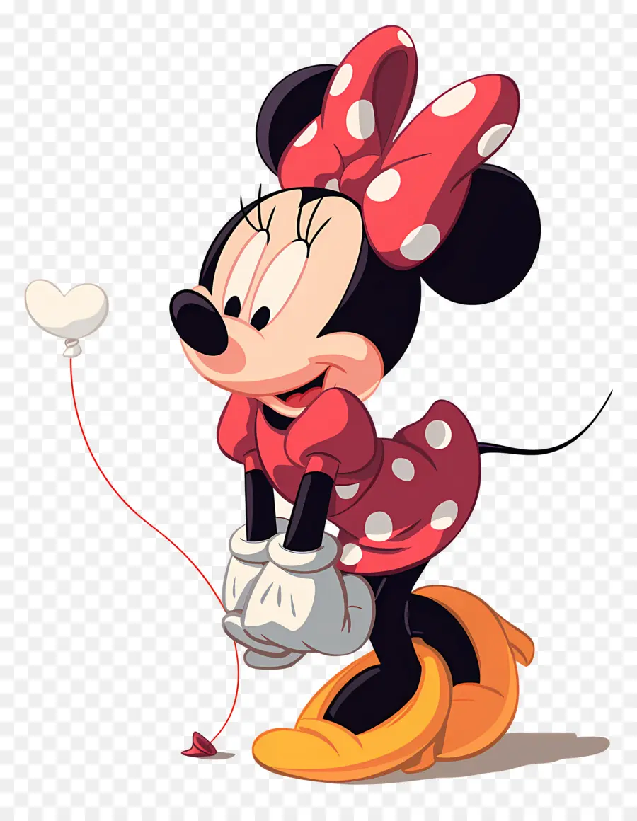 Minnie Ratón，Ratón De Dibujos Animados Con Cupcake PNG