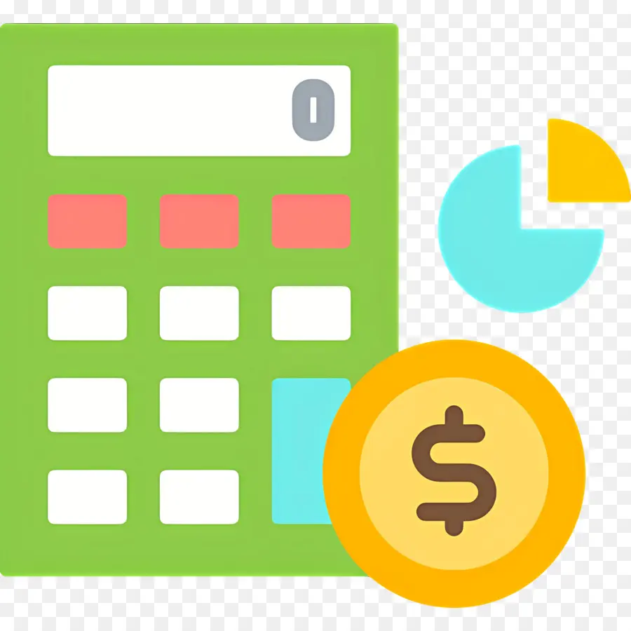 Calculo Del Presupuesto，Calculadora Con Signo De Dólar PNG