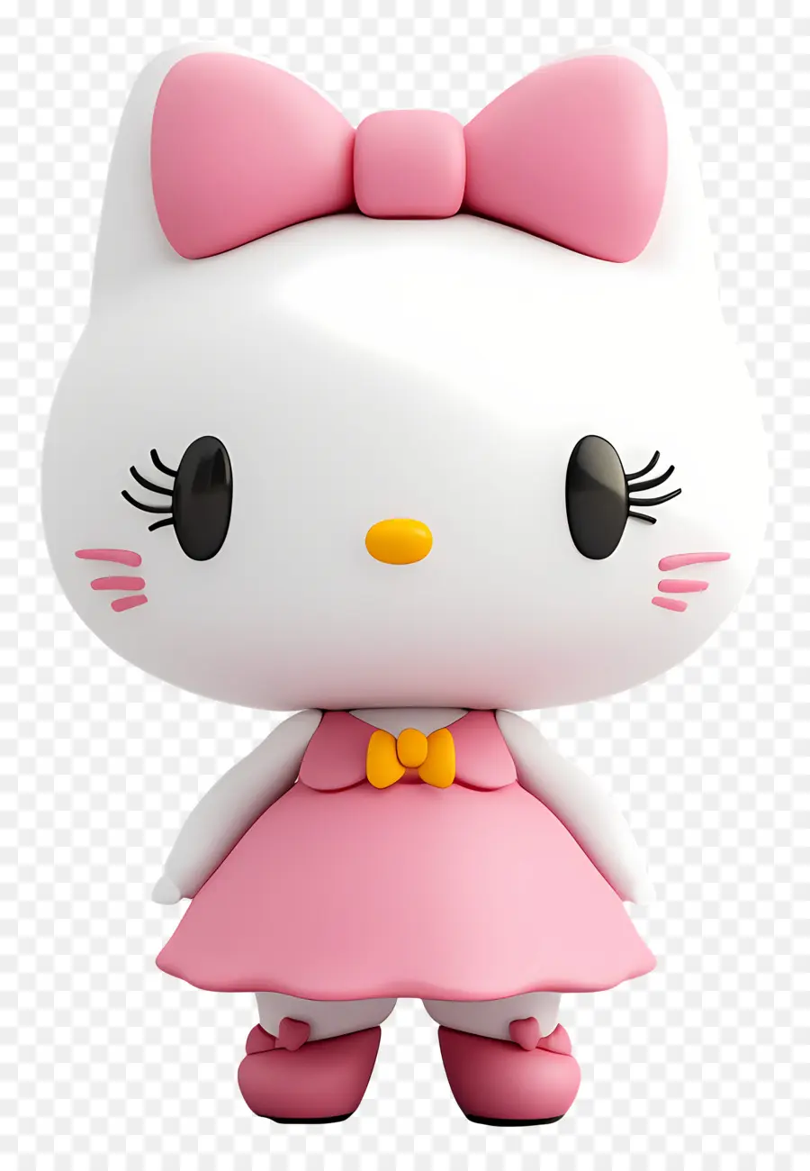 Pegatina De Hola Kitty，Hola Gatito PNG