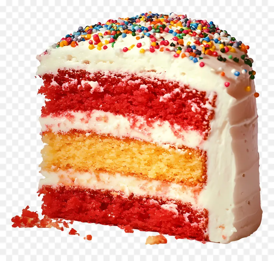 Rebanada De Pastel，Pastel De Terciopelo Rojo PNG