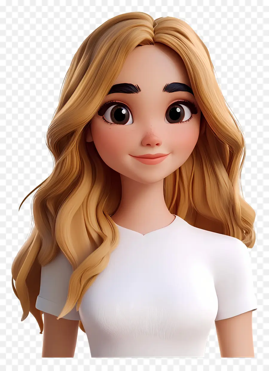 Sabrina Carpintero，Personaje Chibi Con Pelo Largo PNG