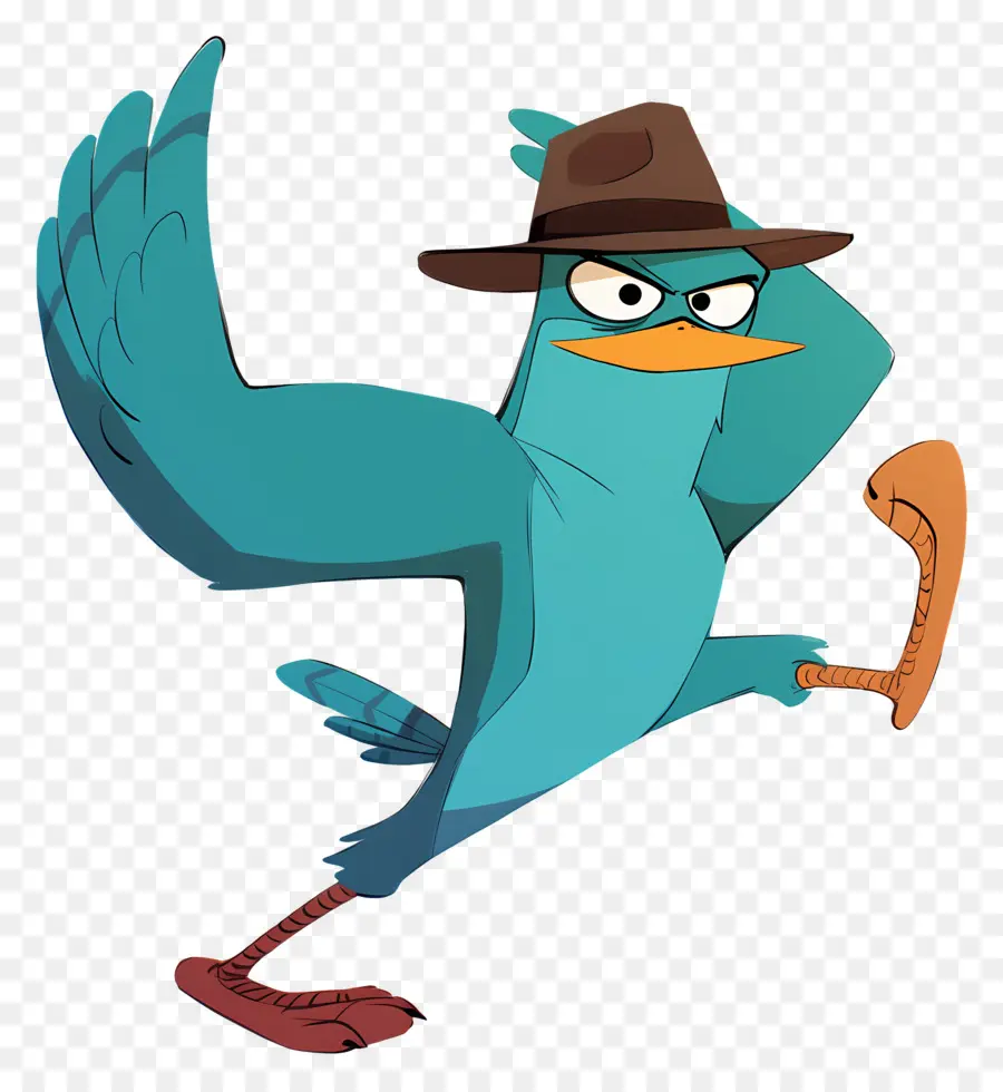 Perry El Ornitorrinco，Ornitorrinco Azul PNG