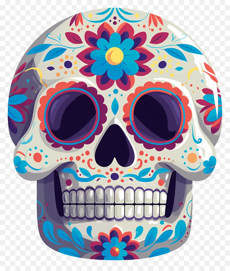 Calavera Mexicana，Calavera Decorada PNG