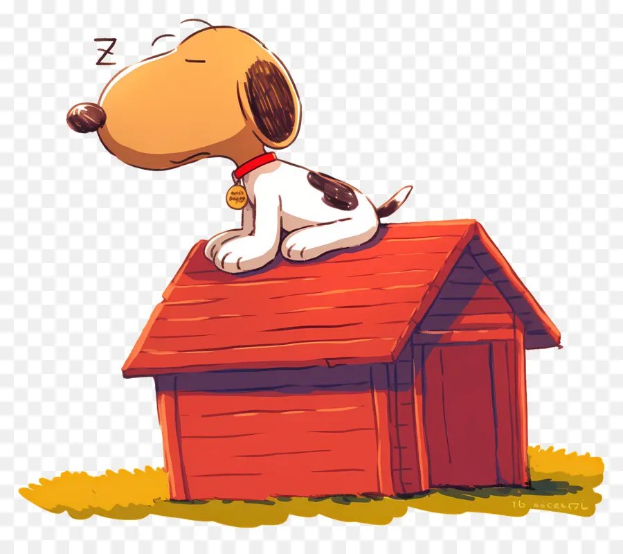 Snoopy Durmiendo，Perro De Dibujos Animados PNG