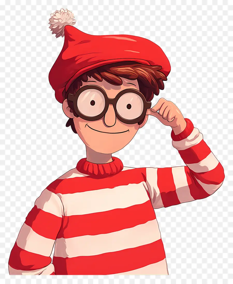 Waldo，Personaje De Camisa A Rayas PNG