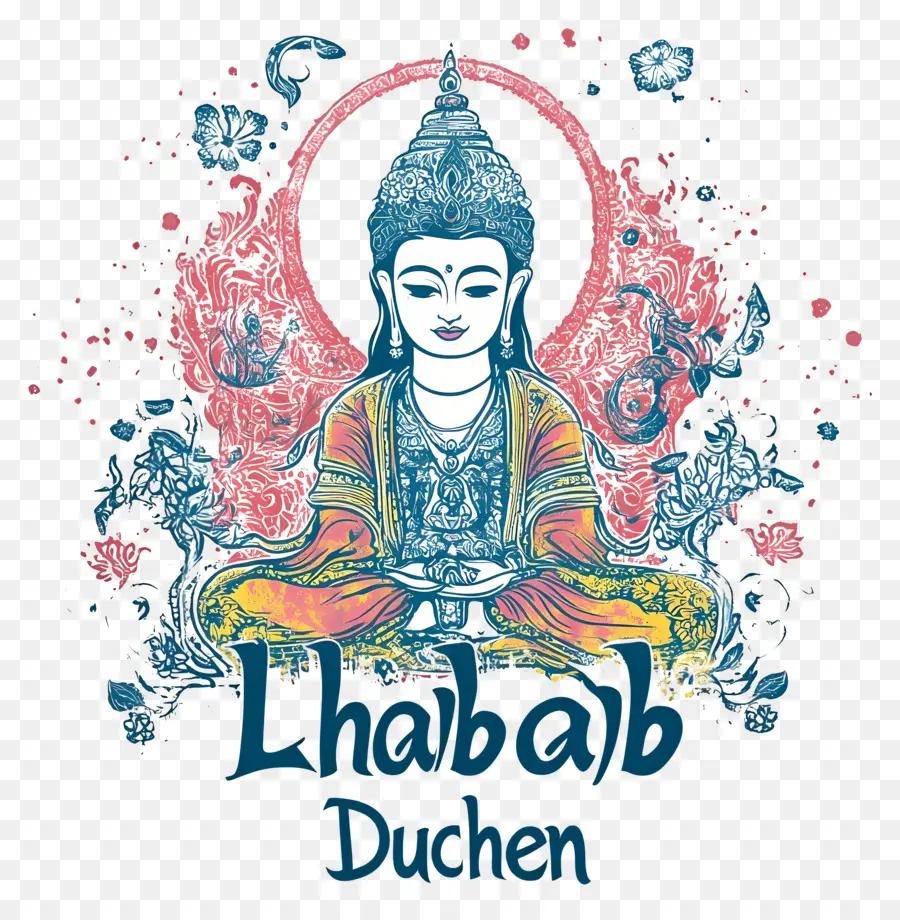 Lhabab Duchen，Ilustración De Buda PNG