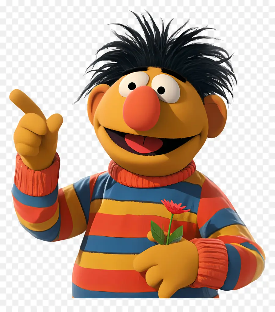 Ernie，Marioneta Naranja PNG