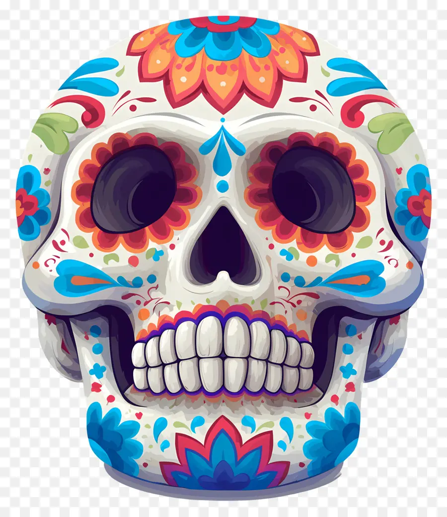 Calavera Mexicana，Calavera Decorada PNG